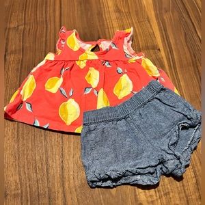 Infant girl summer outfit